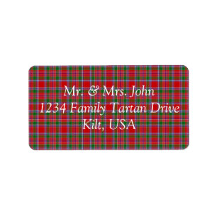 Etiqueta de Burrell Tartan