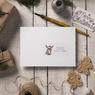 Etiqueta de burro de navidades, personalizable