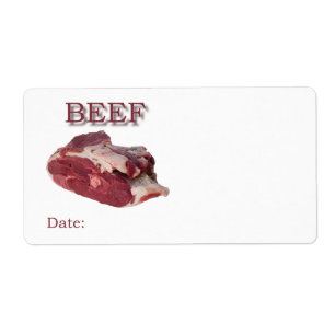 Etiqueta de búsqueda fácil de la carne