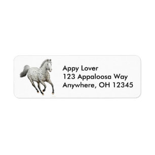 Etiqueta de caballo Leopard Appaloosa