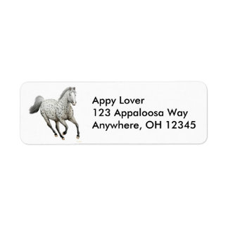 Etiqueta de caballo Leopard Appaloosa
