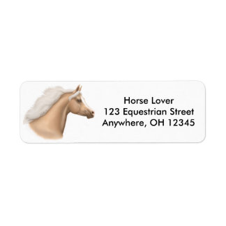 Etiqueta de caballo Palomino Arabian