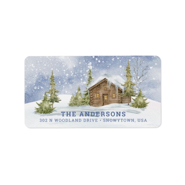 Etiqueta de cabina de registro de nieve (Frente)