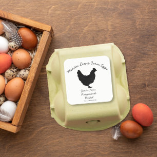 Etiqueta de caja de huevos personalizar caja de hu