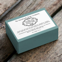 Etiqueta de caja de jabón con marco vintage blanco