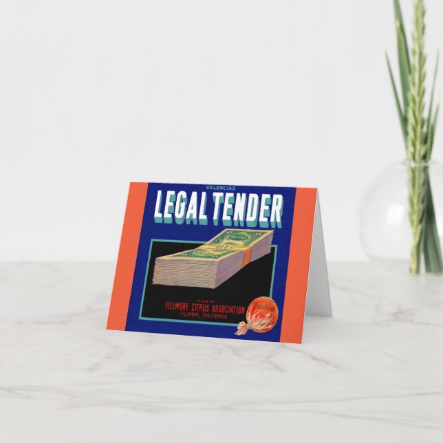 Etiqueta de caja del naranja de licitaciones legal (Anverso)