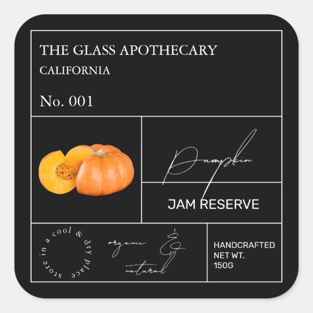Etiqueta de Calabaza de Botica (Anverso)
