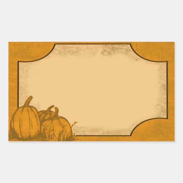 Etiqueta de calabaza del país (Anverso)