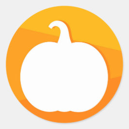 Etiqueta de calabaza otoñal para Pegatina de diseñ
