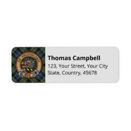 Etiqueta de Campbell Tartan