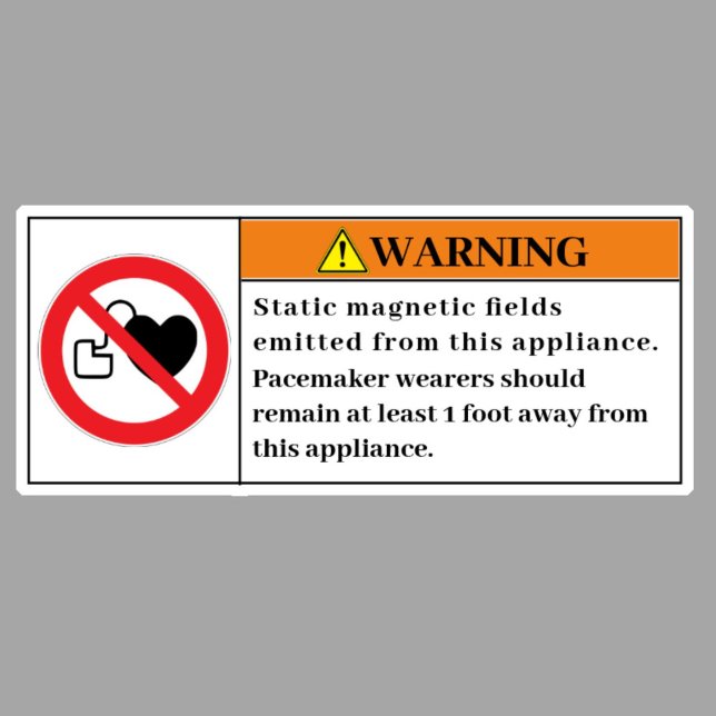 Etiqueta de campos magnéticos estáticos de adverte (Subido por el creador)