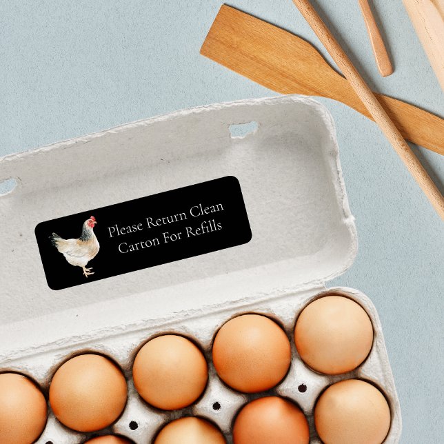 Etiqueta de cartón de huevos de cartón de retorno (Subido por el creador)