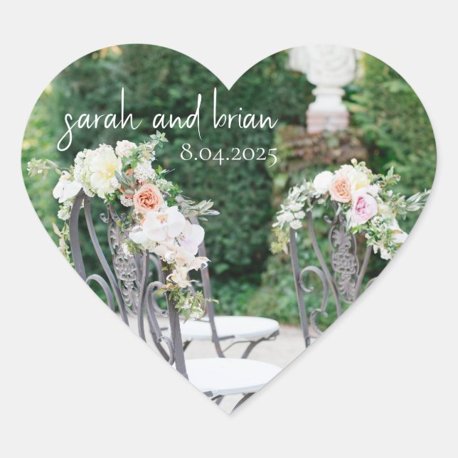 Etiqueta de casamiento personalizado de Moda moder (Anverso)