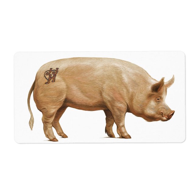 Etiqueta de cerdo JJHD (Frente)