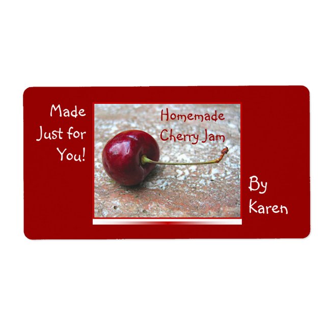 Etiqueta de cerezo (Frente)