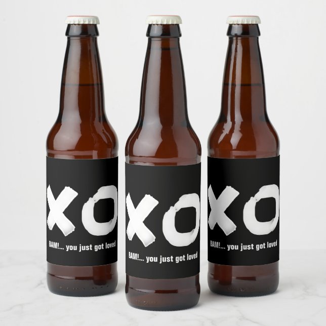 Etiqueta de cerveza blanca y negra de besugo (Botellas)