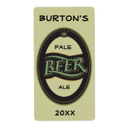 Etiqueta de cerveza casera
