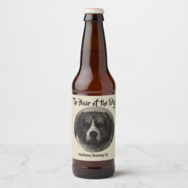 Etiqueta de cerveza de Personalizado de perro de S