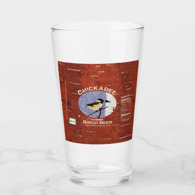 Etiqueta de cerveza de pollo Birch (Anverso)