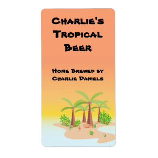 Etiqueta de cerveza de verano