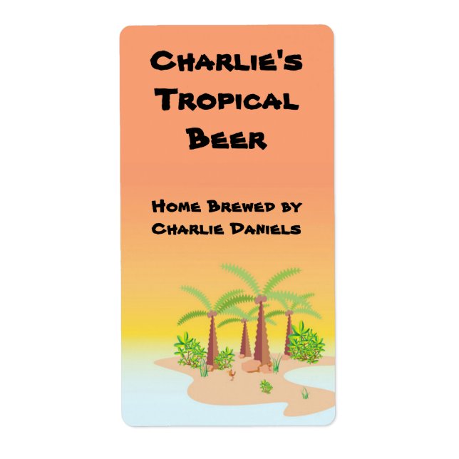 Etiqueta de cerveza de verano (Frente)