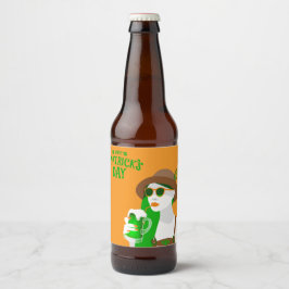 Etiqueta de cerveza DIY St. Patrick