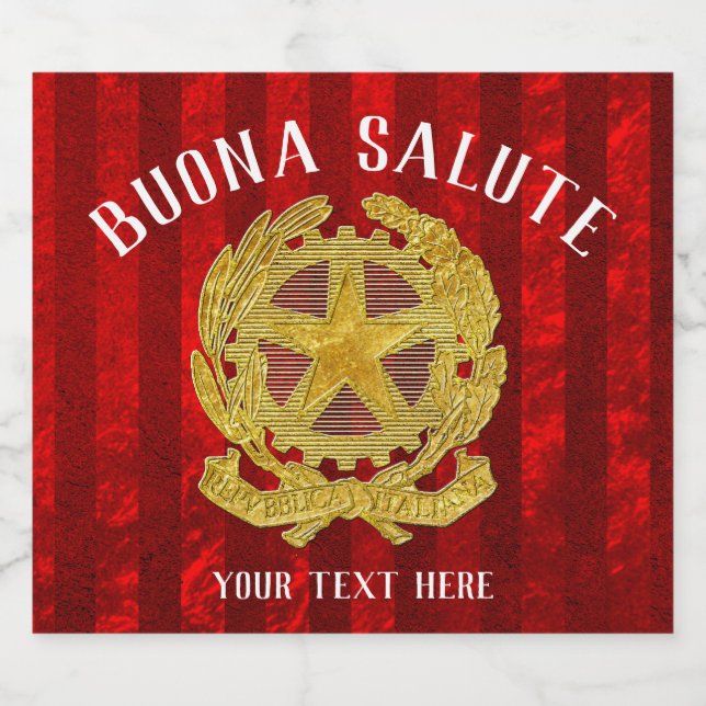 Etiqueta de cerveza italiana (Etiqueta única)