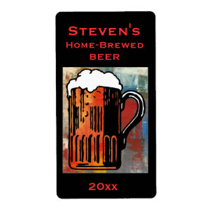 Etiqueta de Cerveza Mug Home Brew