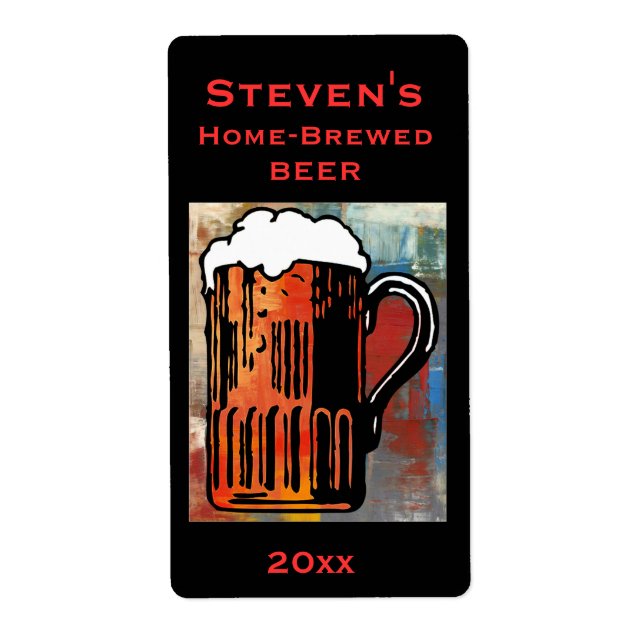 Etiqueta de Cerveza Mug Home Brew (Frente)