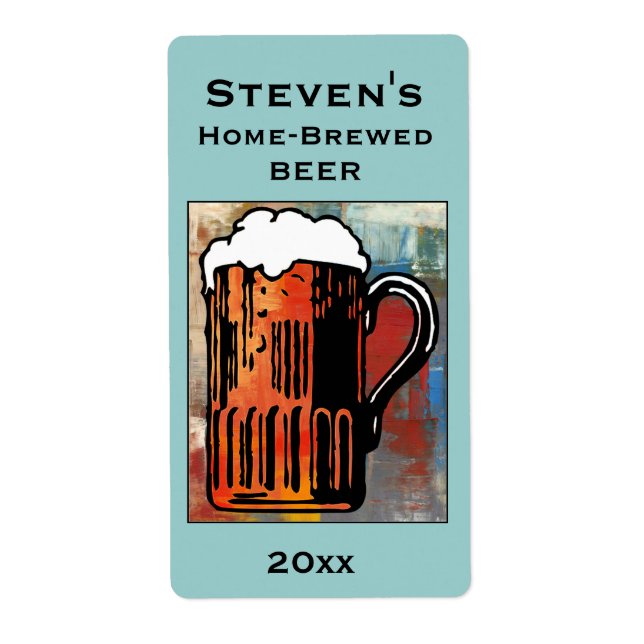 Etiqueta de Cerveza Mug Home Brew (Frente)