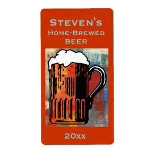 Etiqueta de Cerveza Mug Home Brew