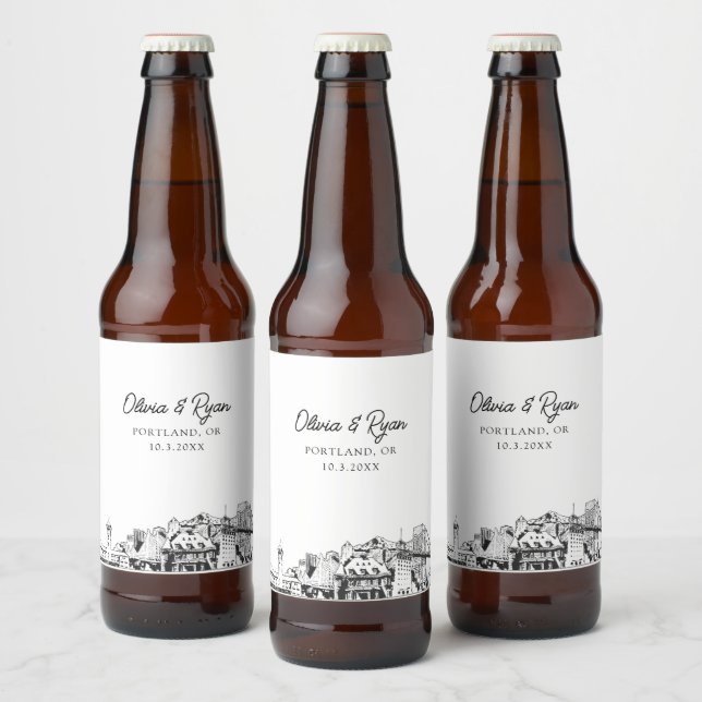 Etiqueta de cerveza personalizada de los monumento (Botellas)