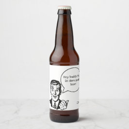 Etiqueta de cerveza Retro Personalizado Hablando h