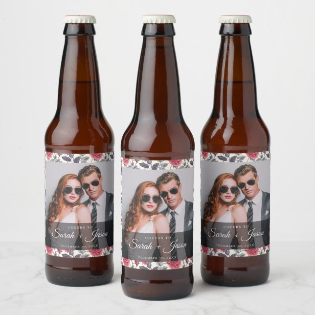 Etiqueta de cerveza Rosa (Botellas)