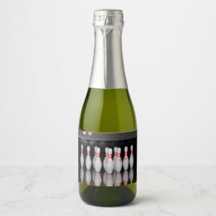 Etiqueta de Champagn de boliche