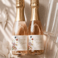 Etiqueta de Champagne Mini Love in Bloom de Flor S