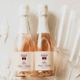 Etiqueta de Champagne Miniatura para Despedida de 