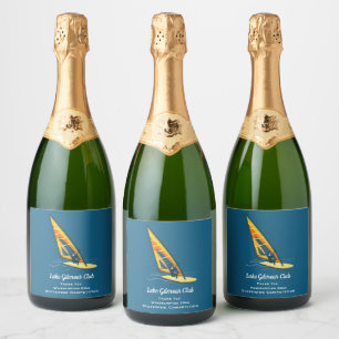 Etiqueta de Champagne para windsurf