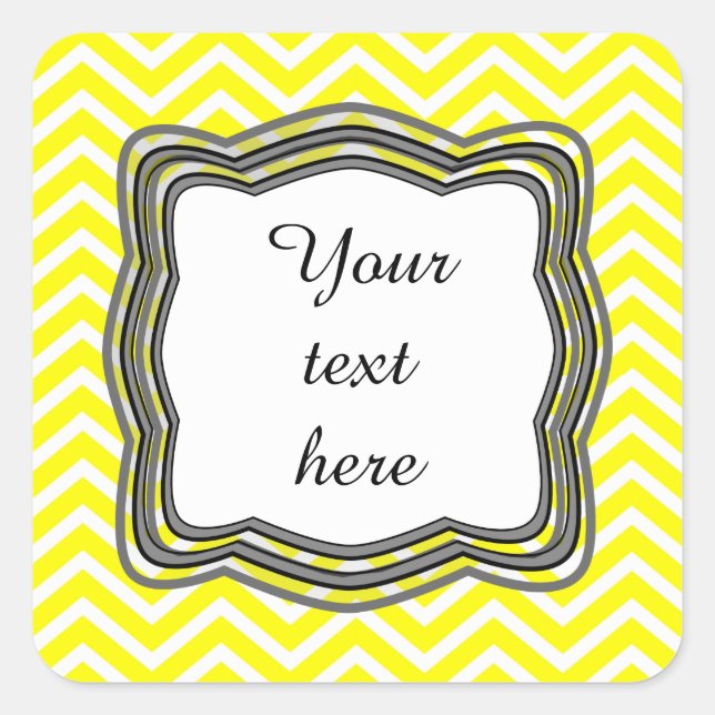 Etiqueta de cheurón amarilla (Anverso)