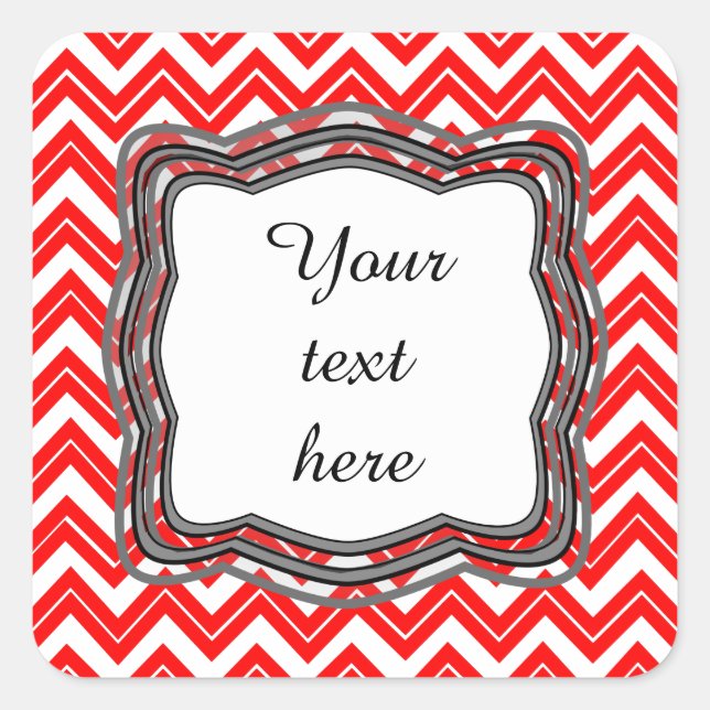 Etiqueta de cheurón roja (Anverso)