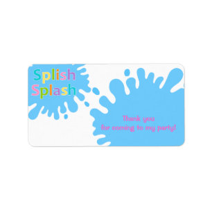 Etiqueta de Chica de  de Splish Splash Pool Fiesta