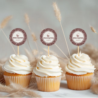 Etiqueta de chocolate con pasteles de Personalizad