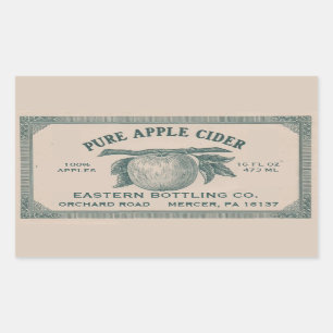Etiqueta de cifrado de Apple vintage totalmente ed