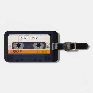 Etiqueta de cinta de audio mixtape de 80 estilo re