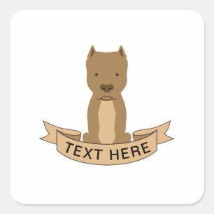 Etiqueta de cinta de Pitbull