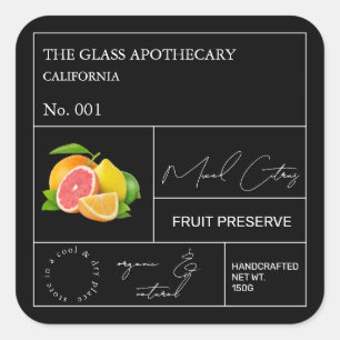 Etiqueta de cítricos mixtos apothecar