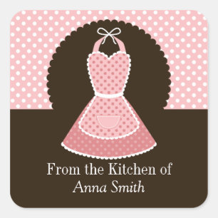 Etiqueta de cocina de Apron vintage