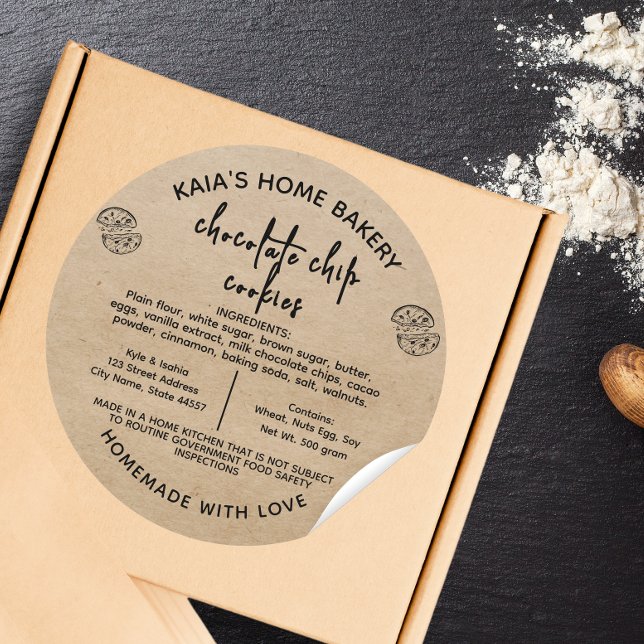 Etiqueta de cocina de chips de chocolate ruso (Subido por el creador)