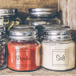 Etiqueta de cocina de panel transparente de 1,5 pu