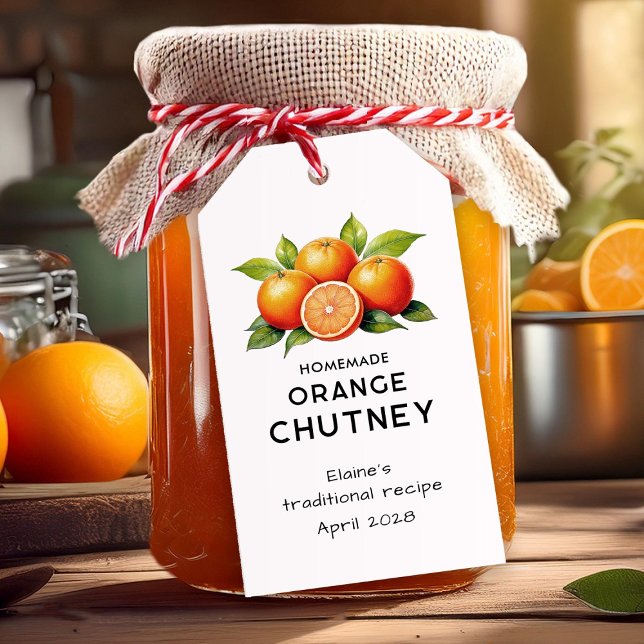 Etiqueta de cocina despensa chutney de naranja (Subido por el creador)